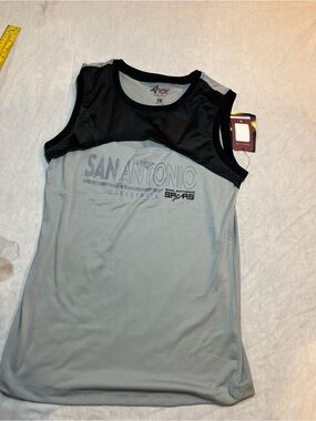 Women's Sleeveless Basketball Tank Top - Gray/Black size 2xl